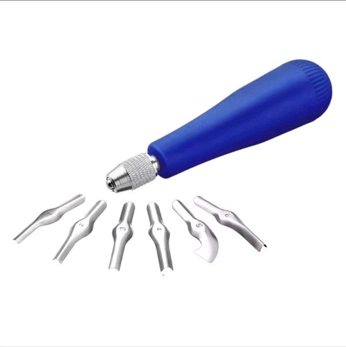 Craft linoleum blue cutter kit - blue,